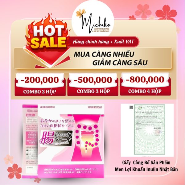 Bột Uống Men Lợi Khuẩn Nichiei Bussan Chou Beauty Queen Nhật Bản 30 gói