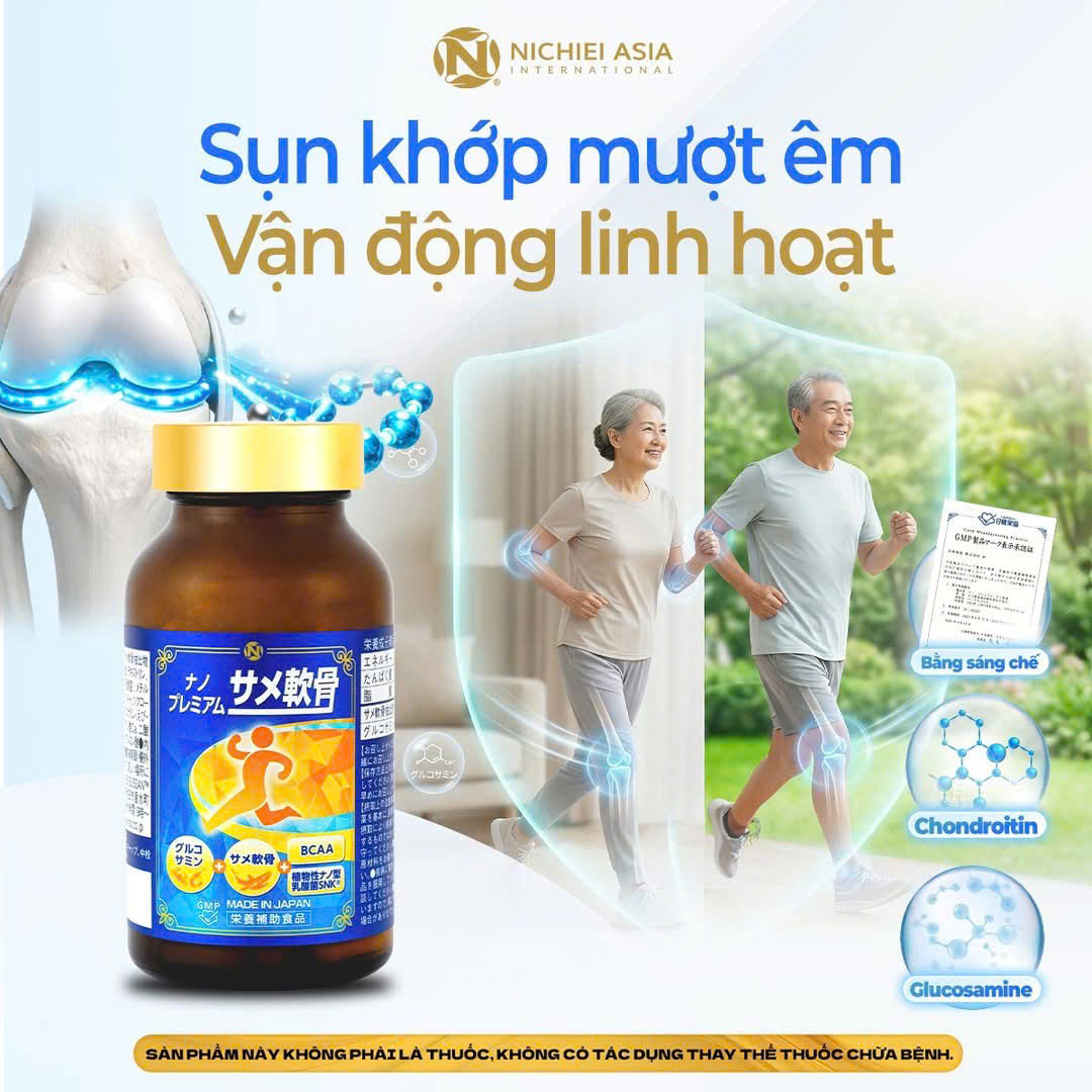 Nano sụn cá mập Nhật Bản có tốt không? Đánh giá thực tế sau 3 tháng dùng tại Michiko